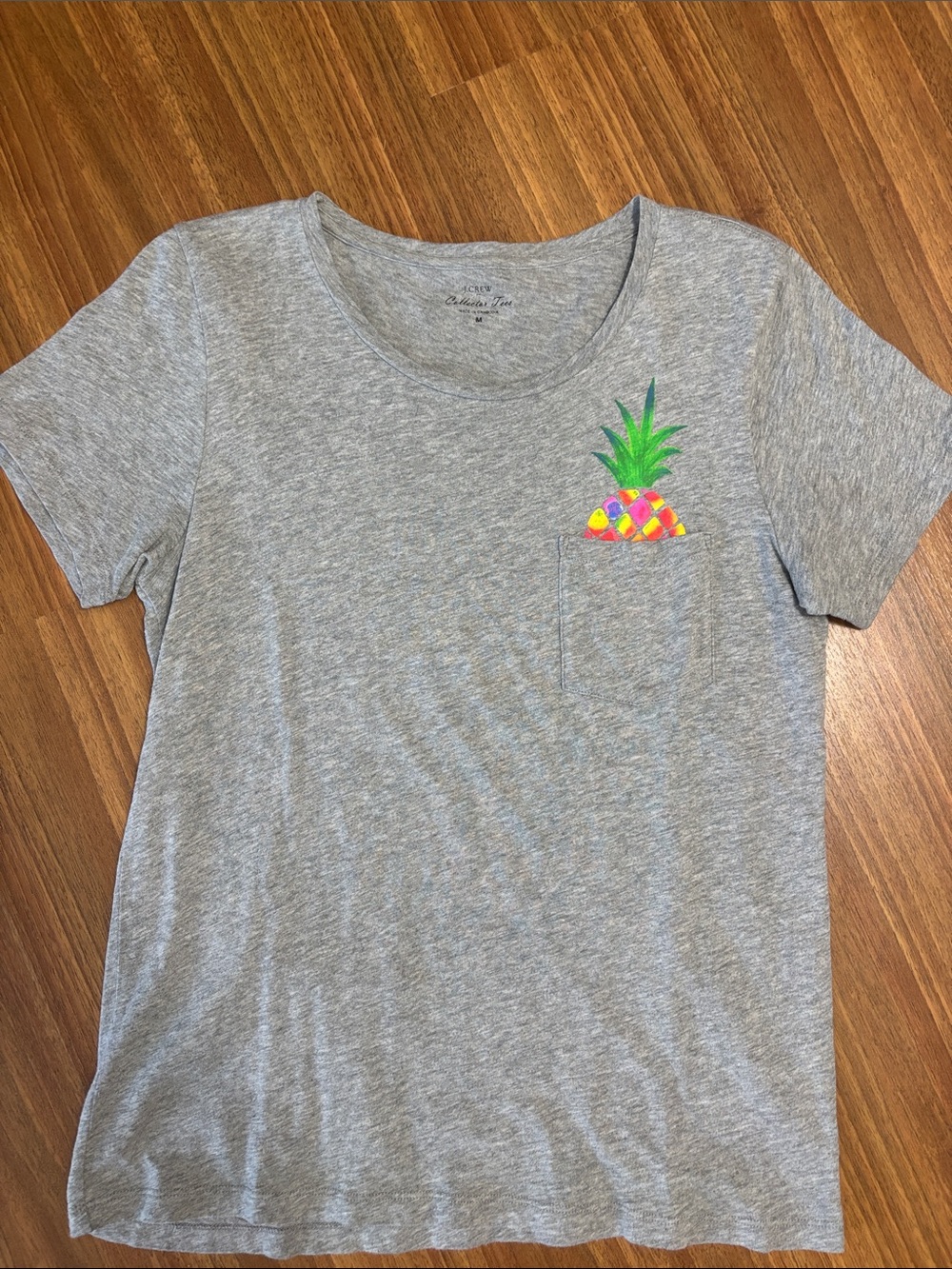 J.Crew Pineapple Pocket Tee